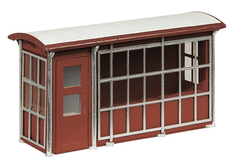 Scenecraft 44-0545A [OO] 1:76 Metal Platform Shelter - Red