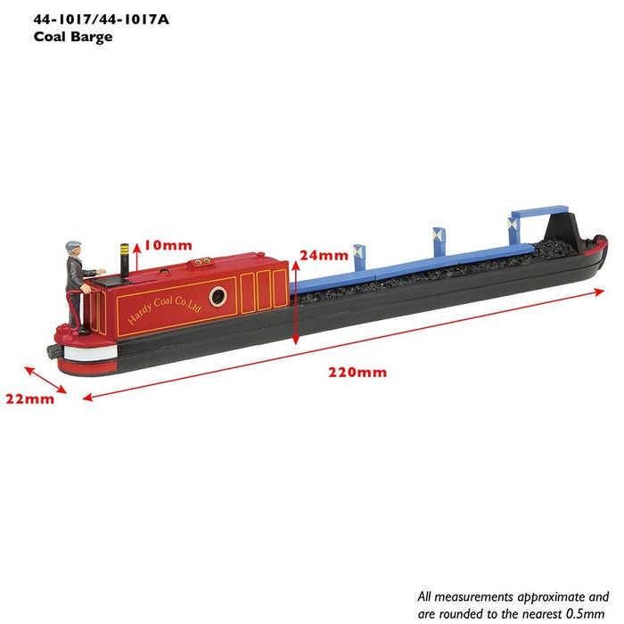 Scenecraft 44-1017A [OO] 1:76 Coal Barge - Blue