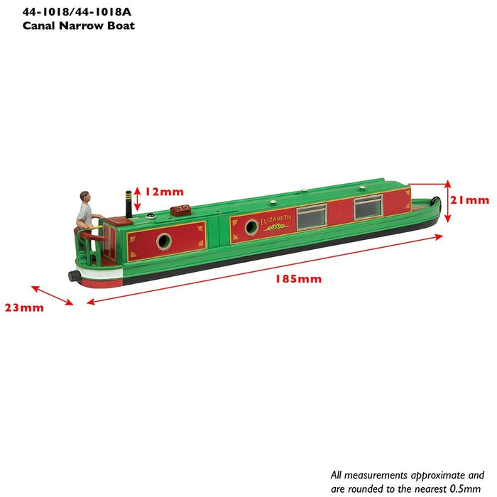 Scenecraft 44-1018A [OO] 1:76 Narrow Boat - Apple Green
