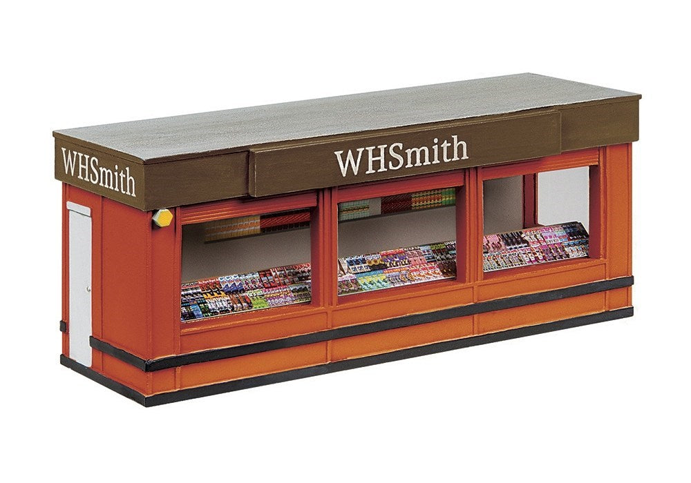 Scenecraft 44-1021A [OO] 1:76 Newsagent Platform Kiosk - Orange &