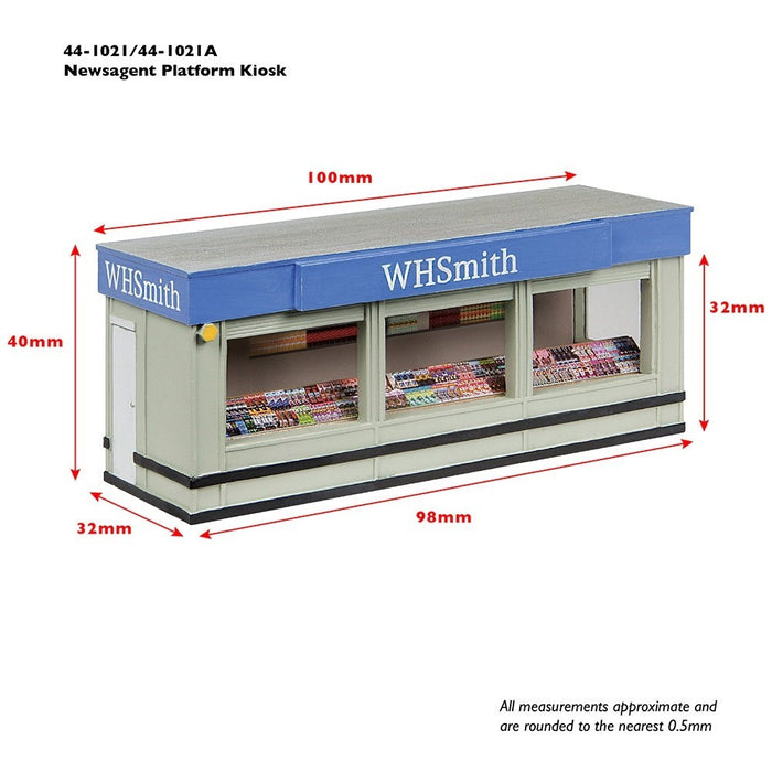 Scenecraft 44-1021A [OO] 1:76 Newsagent Platform Kiosk - Orange &