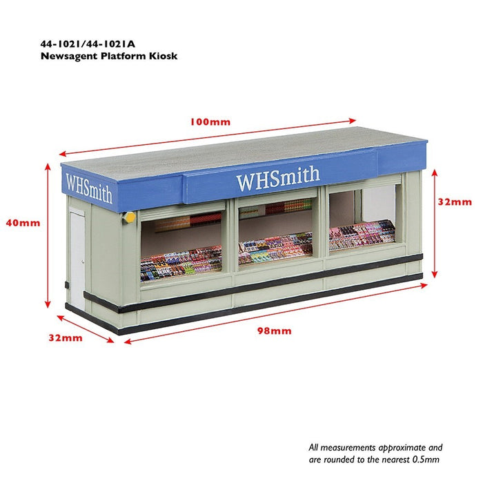 Scenecraft 44-1021 [OO] 1:76 Newsagent Platform Kiosk - Blue