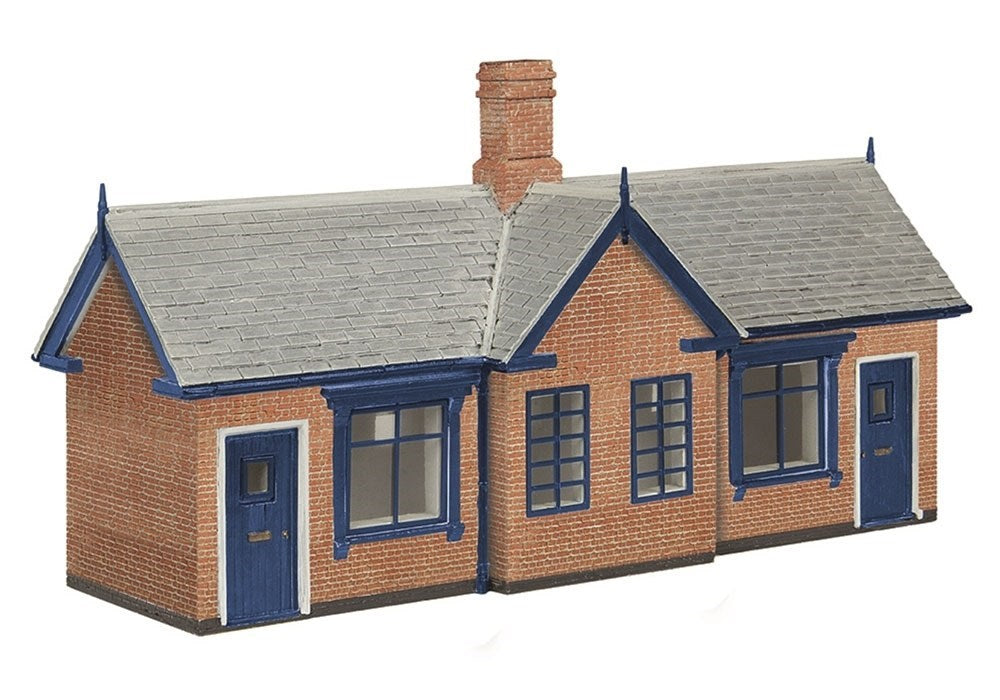 Scenecraft 44-1024B [OO] 1:76 Transport Cottages - Brick & Blue