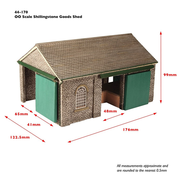 Branchline [OO] 44-170R Scenecraft Shillingstone Goods Shed with Red detail