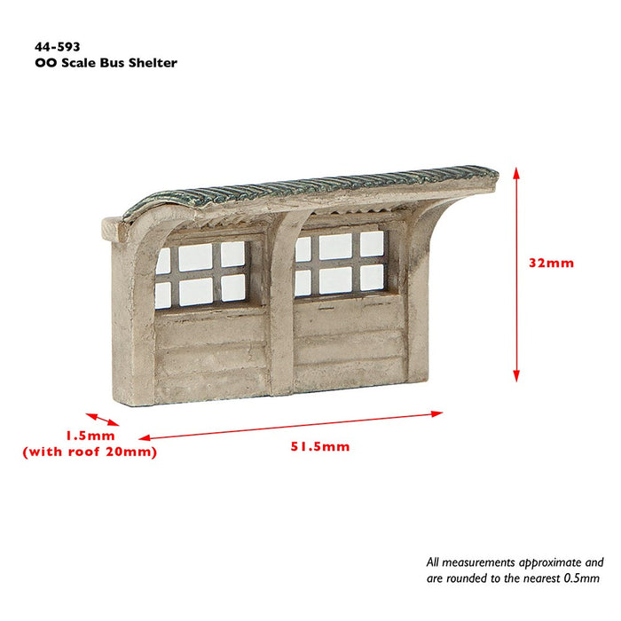 Branchline [OO] 44-593 Scenecraft Concrete Bus Shelter