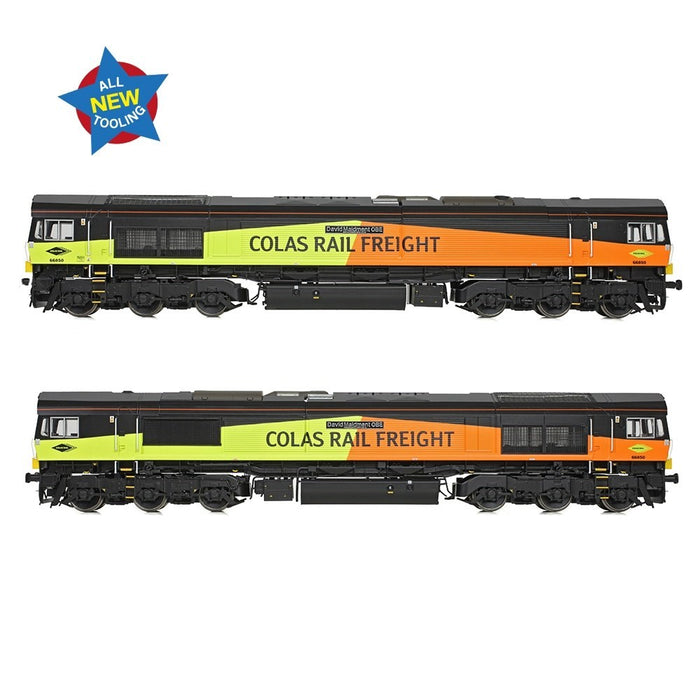 Bachmann Branchline 50-004A [OO] 1:76 Class 66/8 66850 'David Maidment OBE' Colas