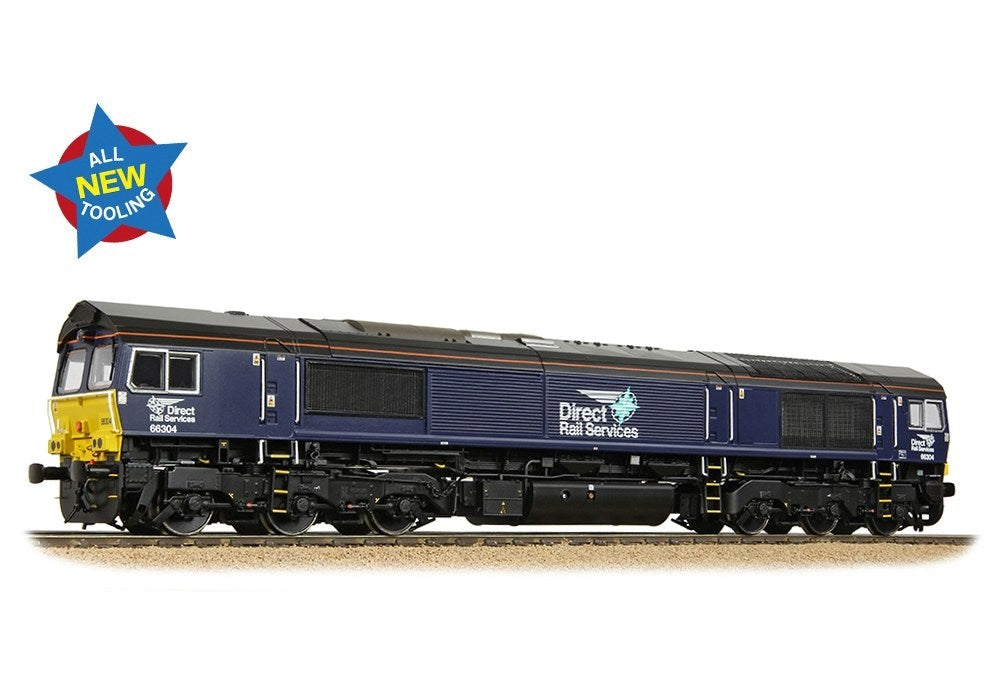 Bachmann Branchline 50-009 [OO] 1:76 Class 66/3 66304 DRS Compass (Small Logo)