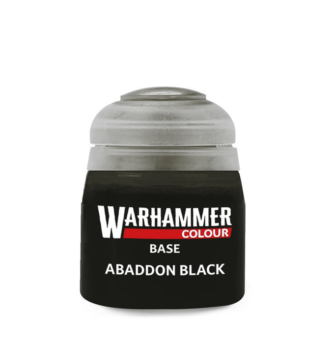 Warhammer Paint 21-25 Base: Abaddon Black (12ml)