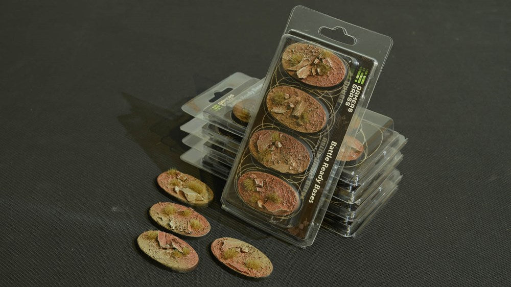 Gamers Grass Badlands Bases - Oval 60mm (x4)