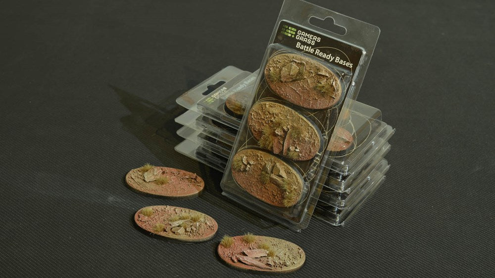 Gamers Grass Badlands Bases - Oval 75mm (x3)