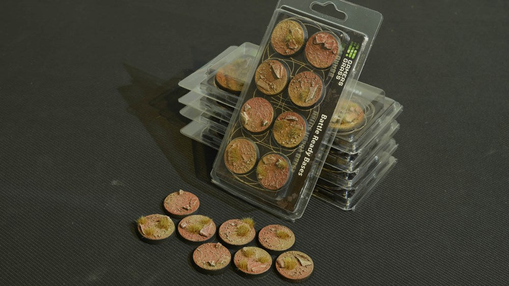 Gamers Grass Badlands Bases - Round 32mm (x8)