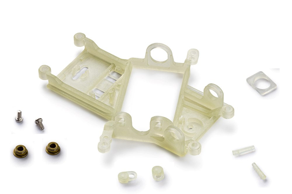 Slot.it CH119b2 Anglewinder motor mount 1.0mm offset - EVO6 - HARD - bearing version