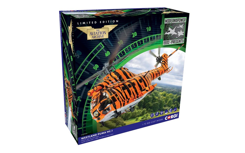 Corgi AA27006 1:72 Westland Puma HC-1 - RAF No.230 Sqn - NATO Tiger Meet Livery
