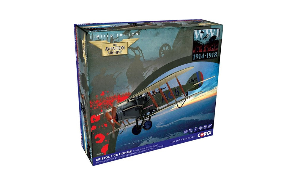 Corgi AA28804 1:48 Bristol F-2B Fighter - C4636 - ‘DEVIL-IN-THE-DUSK’