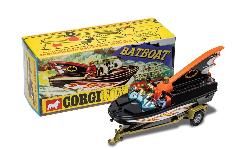 Corgi RT10701 Corgi Toys 107 - Bat Boat With Batman & Robin (Reissue) TV and Film