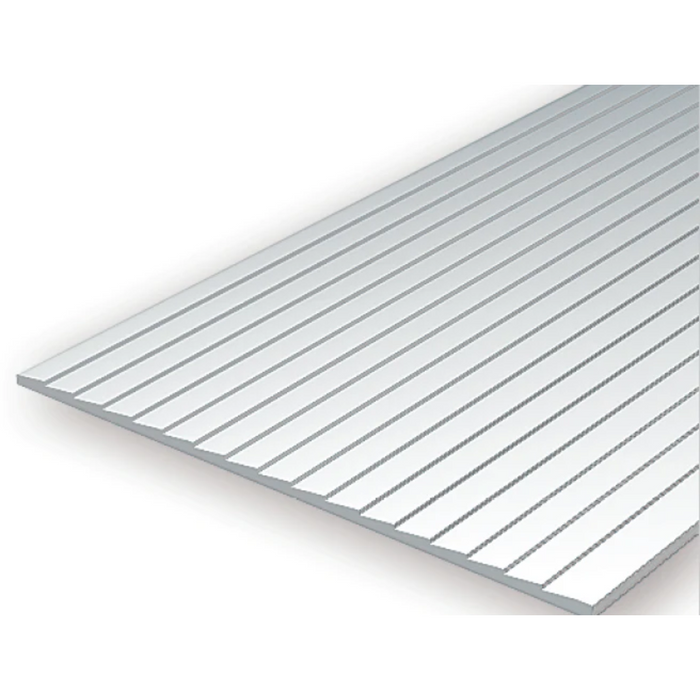 Evergreen 4051 Clapboard Siding White (0.040in) 1.0 x 150 x 300 mm