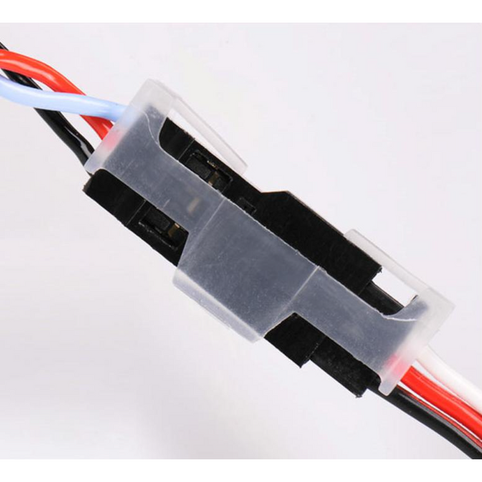 Dualsky Servo Y Lead, Heavy Duty Twisted suit JR, Futaba, Hitec With Safety Clip