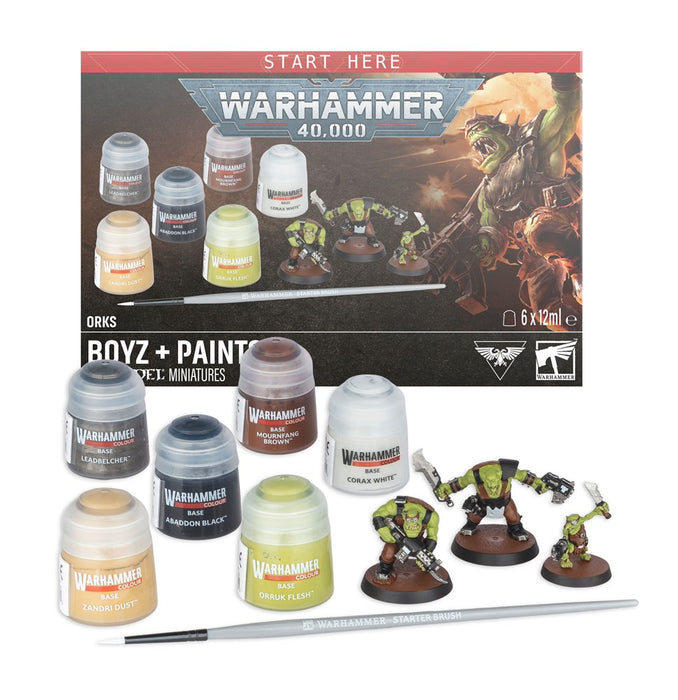 [Pre-Order] Warhammer 40K 60-05 Orks + Paints (11th Edition)