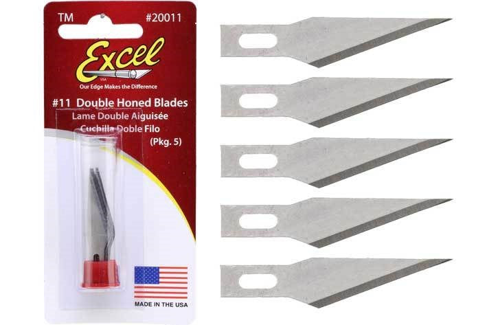 Excel 20011 No.11 Double Honed Blade (5pcs)