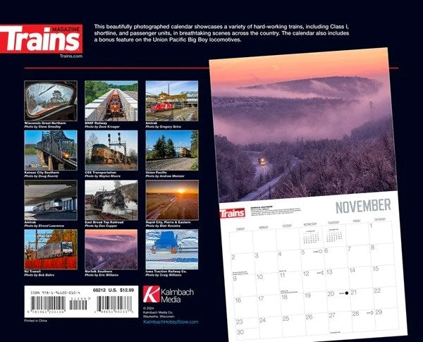 Firecrown (Kalmbach) 68212 Trains Across America 2025 Calendar