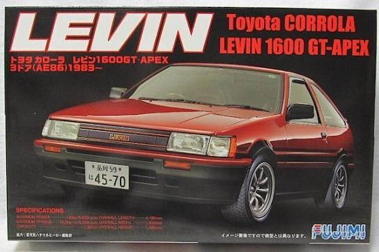 Fujimi 047232 (046204) 1:24 1983 Toyota Corolla Levin 1600 GT-Apex