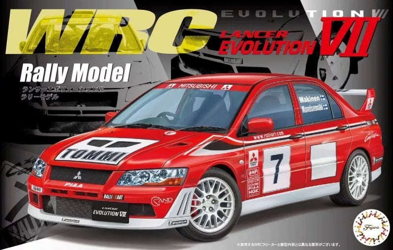Fujimi 047669 1:24 Mitsubishi Lancer Evolution VII WRC Rally Model