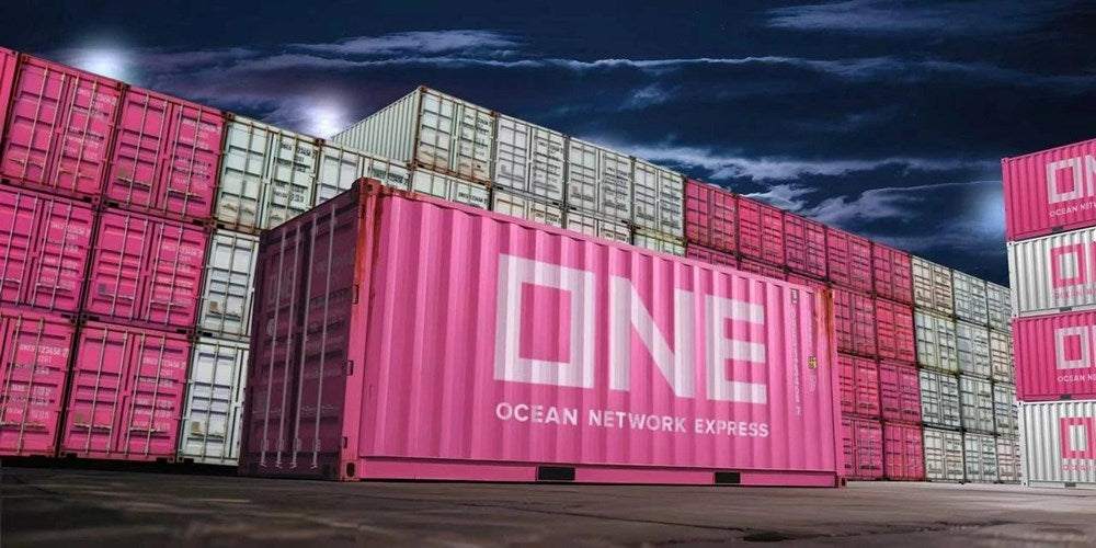 Fujimi 066608 1:24 Ocean Network Express ONE 20ft Container Model Kit