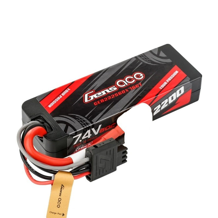 Gens Ace GA2200-2S60-HC-EC3 2200mAh 2S 7.4V 60C Hardcase with EC3