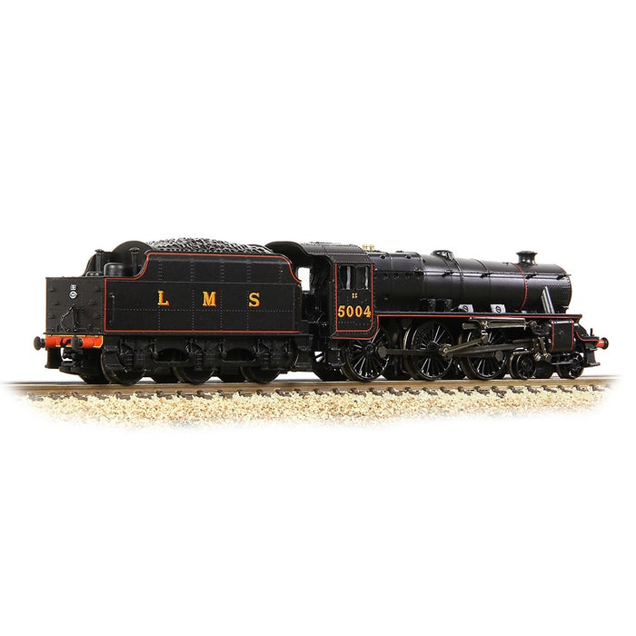 Graham Farish [N] 372-135B LMS 5MT 'Black 5' with Riveted Tender 5004 in LMS Lined Black