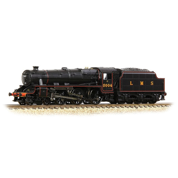 Graham Farish [N] 372-135B LMS 5MT 'Black 5' with Riveted Tender 5004 in LMS Lined Black