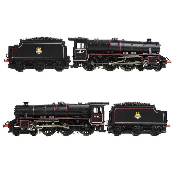 Graham Farish [N] 372-136B LMS 5MT 'Black 5' with Welded Tender 45247 in BR Lined Black (Early Emb.)