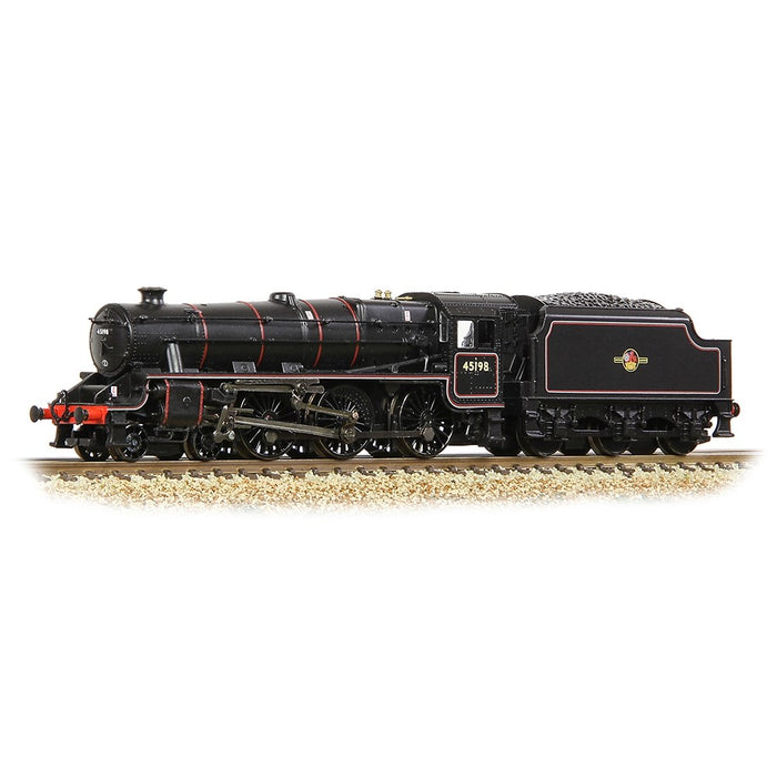 Graham Farish [N] 372-137B LMS 5MT 'Black 5' with Welded Tender 45198 in BR Lined Black (Late Crest)