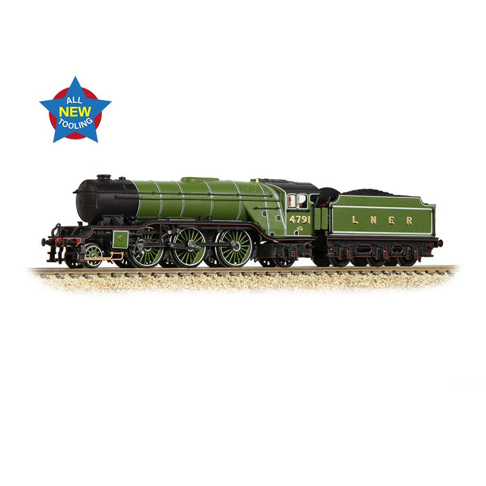 Graham Farish 372-610 [N] 1:148 LNER V2 4791 LNER Lined Green (Original)
