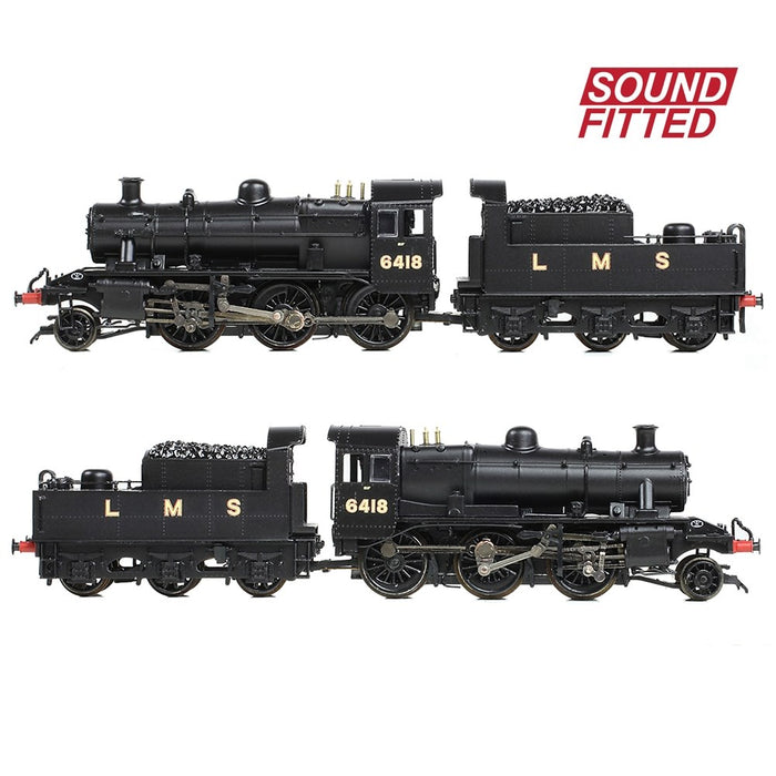Graham Farish [N] 372-627ASF LMS Ivatt 2MT 6418 in LMS Black