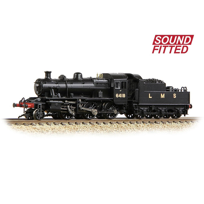 Graham Farish [N] 372-627ASF LMS Ivatt 2MT 6418 in LMS Black
