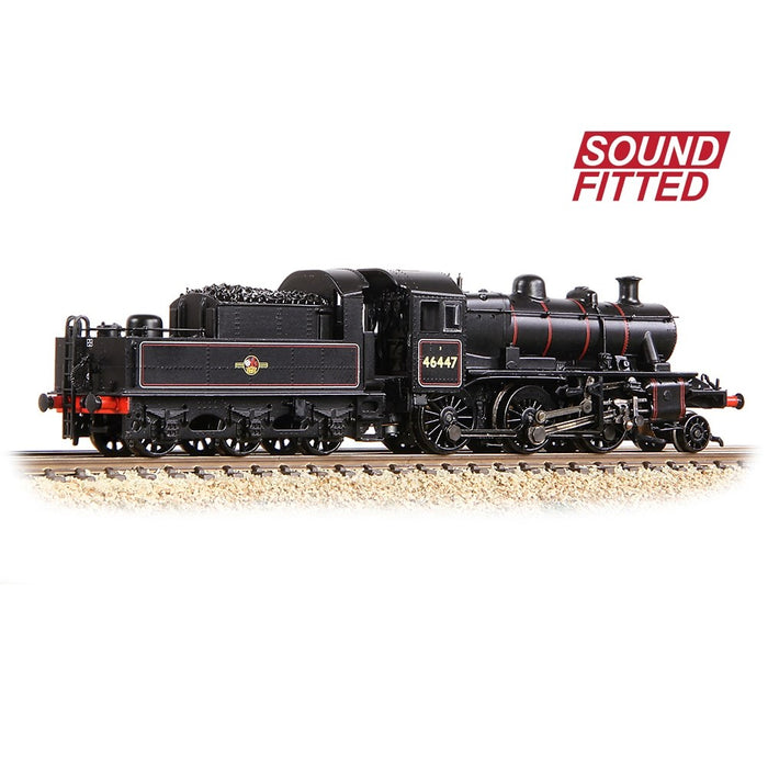 Graham Farish [N] 372-628ASF LMS Ivatt 2MT 46447 in BR Lined Black (Late Crest)