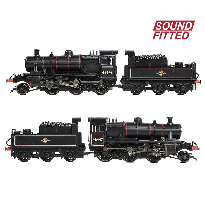 Graham Farish [N] 372-628ASF LMS Ivatt 2MT 46447 in BR Lined Black (Late Crest)