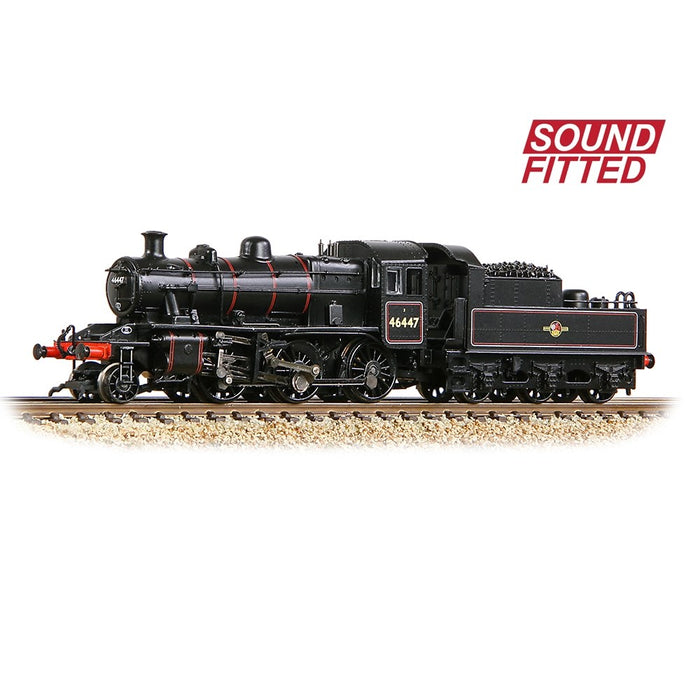 Graham Farish [N] 372-628ASF LMS Ivatt 2MT 46447 in BR Lined Black (Late Crest)