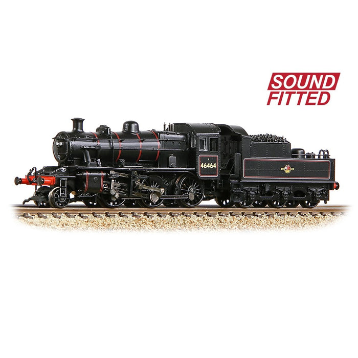 Graham Farish [N] 372-628BSF LMS Ivatt 2MT 46464 in BR Lined Black (Late Crest)