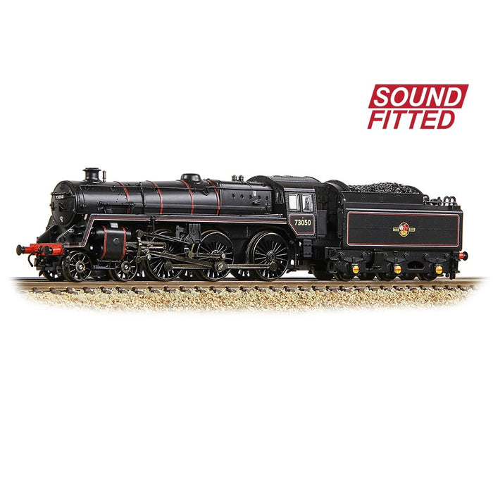 Graham Farish [N] 372-729SF BR Standard 5MT with BR1 Tender 73050 in BR Lined Black (Late Crest)