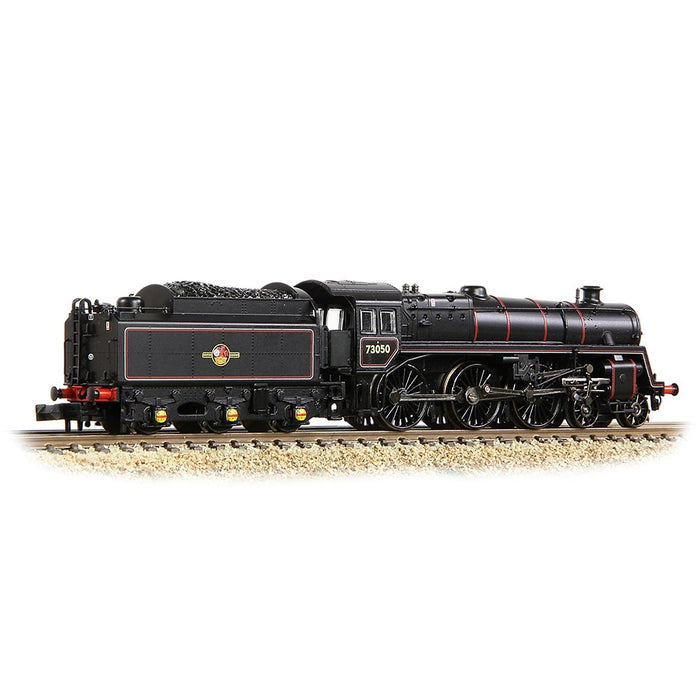 Graham Farish [N] 372-729 BR Standard 5MT with BR1 Tender 73050 in BR Lined Black (Late Crest)