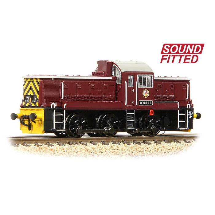 Graham Farish [N] 372-955SF Class 14 D9523 in BR Maroon (Wasp Stripes)