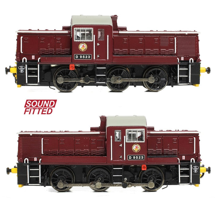 Graham Farish [N] 372-955SF Class 14 D9523 in BR Maroon (Wasp Stripes)