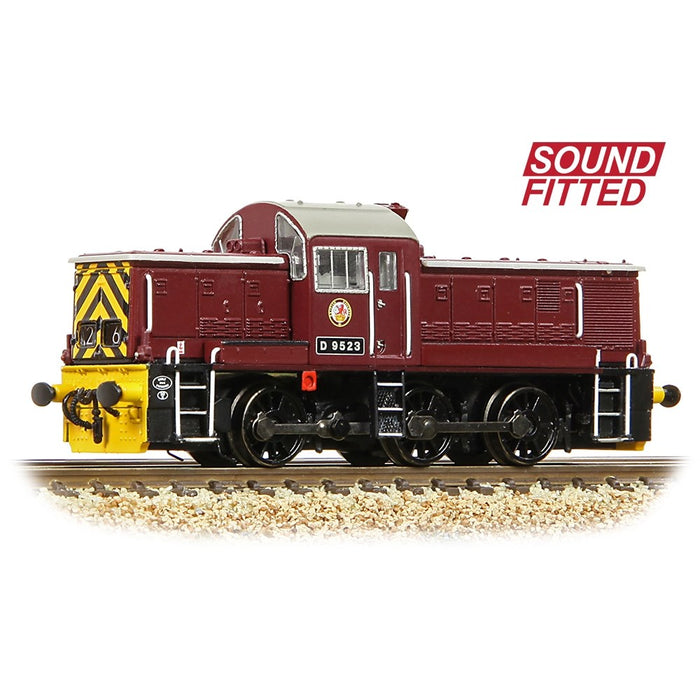 Graham Farish [N] 372-955SF Class 14 D9523 in BR Maroon (Wasp Stripes)