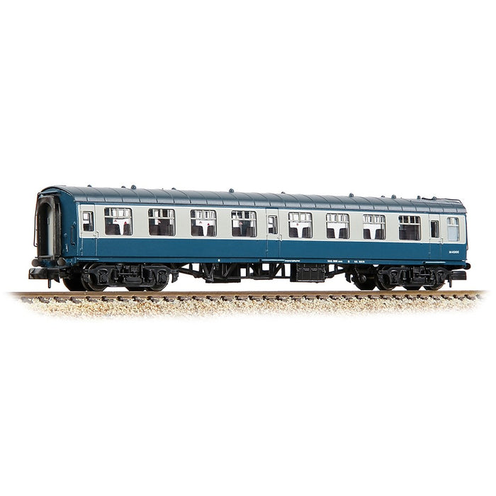 Graham Farish [N] 374-013F BR Mk1 TSO Tourist Second Open M4966 in BR Blue & Grey