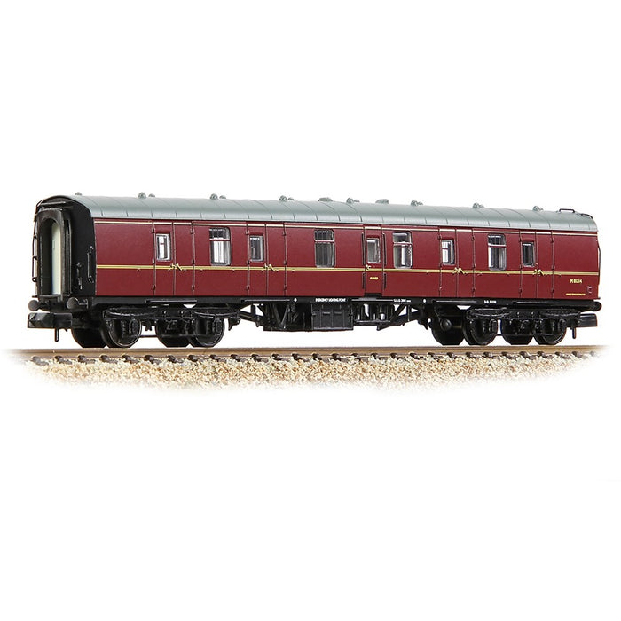 Graham Farish [N] 374-036C BR Mk1 BG Brake Gangwayed M81314 in BR Maroon
