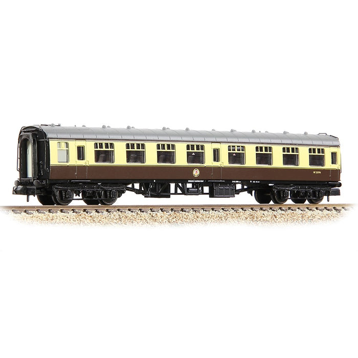 Graham Farish 374-064E [N] 1:148 BR Mk1 SK Second Corridor W25196 in BR (WR) Chocolate & Cream