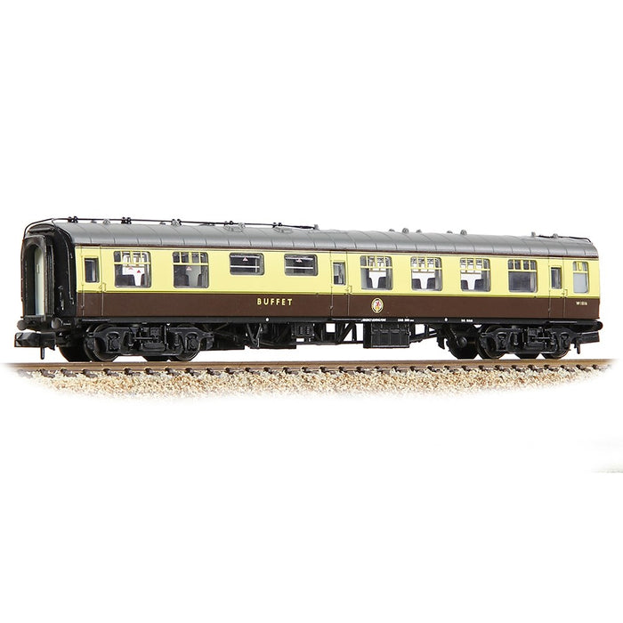 Graham Farish 374-109B [N] 1:148 BR Mk1 RMB Restaurant Miniature Buffet in BR (WR) Chocolate & Cream