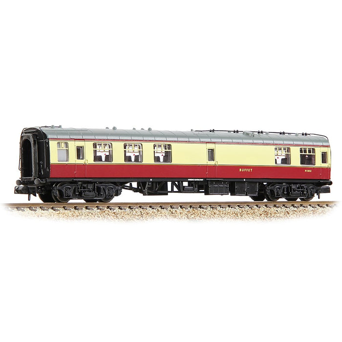 Graham Farish 374-113 [N] 1:148 BR Mk1 RMB Restaurant Miniature Buffet in BR Crimson & Cream