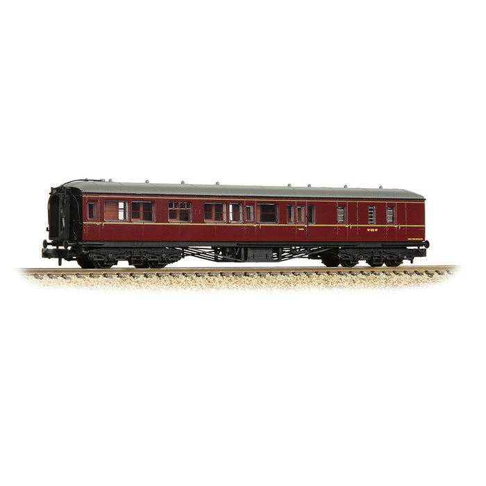 Graham Farish [N] 374-512A GWR Hawksworth Brake Second Corridor BR Maroon